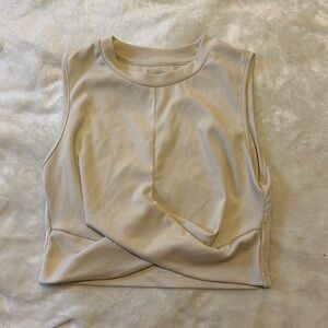 Cider | Twist Front High Neck Crop Top